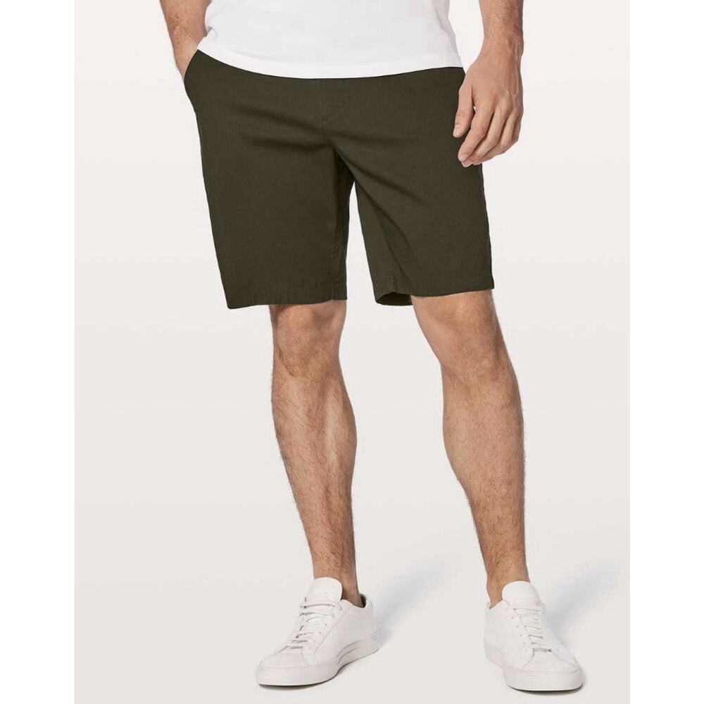 Lululemon Commission Short Slim *Chino 9" Color: Dark Olive Size: 32